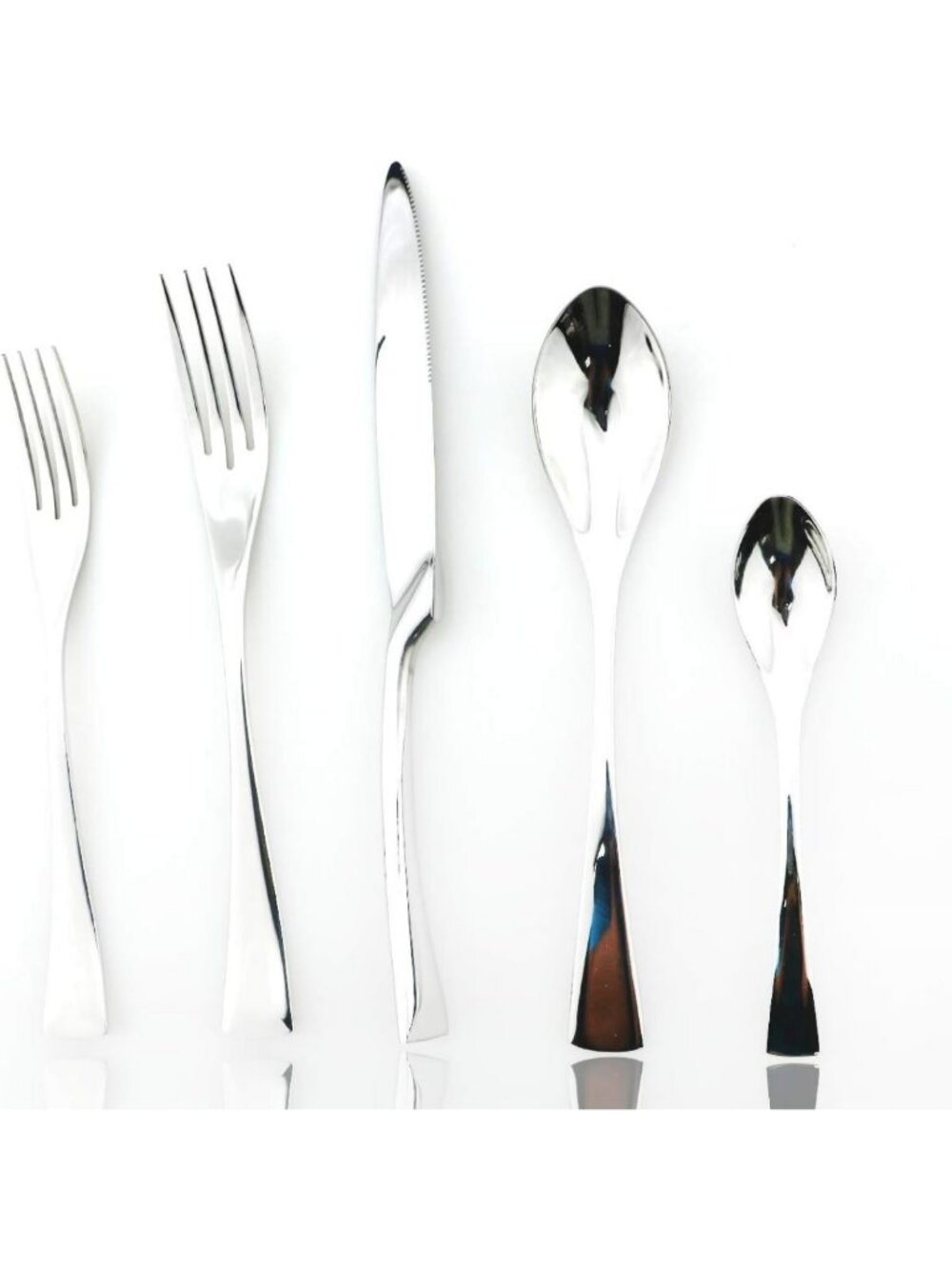 20-Piece Stainless Steel Flatware Set - Mirror Polished Silverware for 4